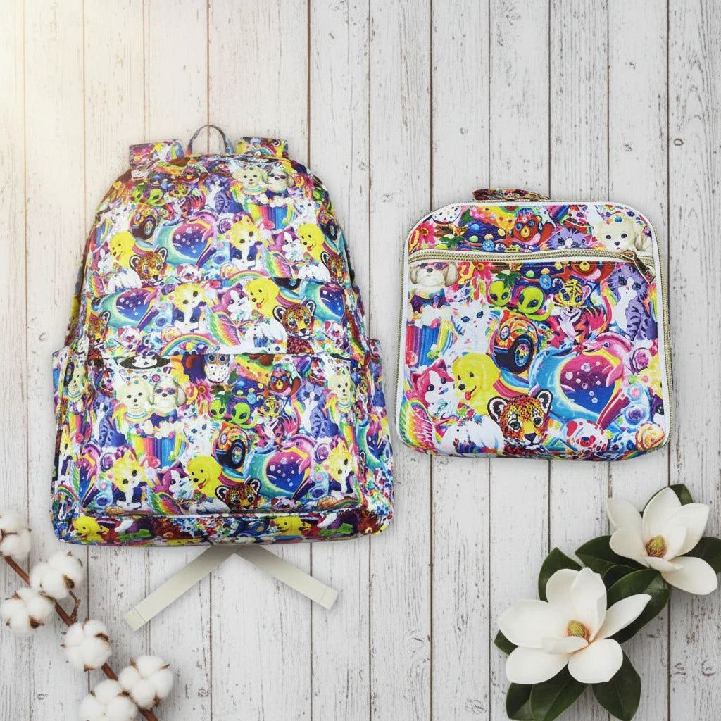 Lisa Frank Backpack & Lunch Kit