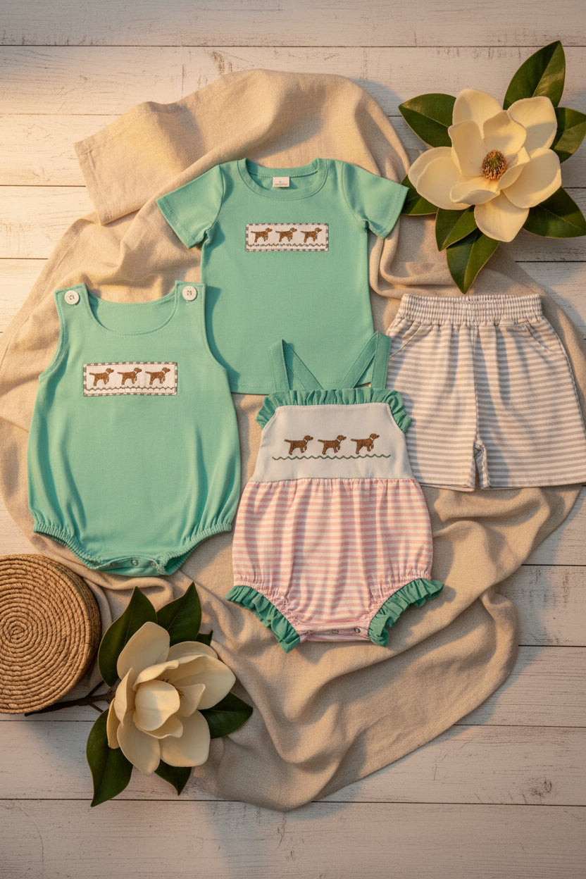 Embroidered Dog Sibling outfits